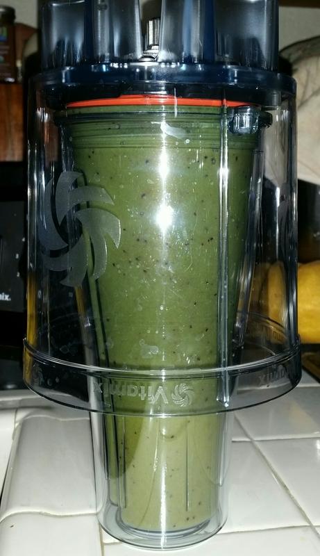 Done blending, ready to remove the adapter