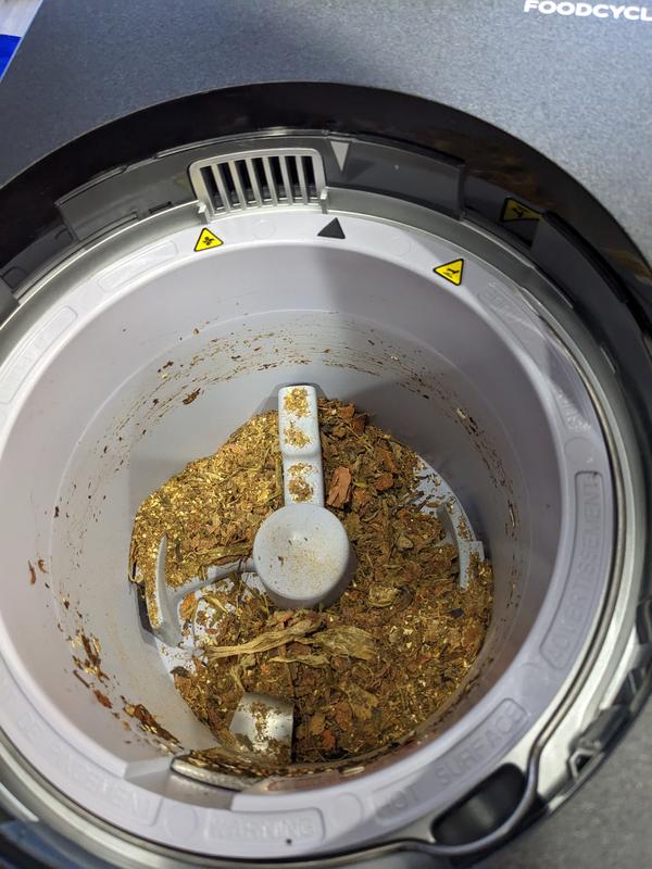 After running out first batch of food scraps. It was full to the fill line.