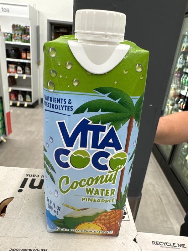 Vita Coco Pure Coconut Water with Pineapple, 16.9 oz