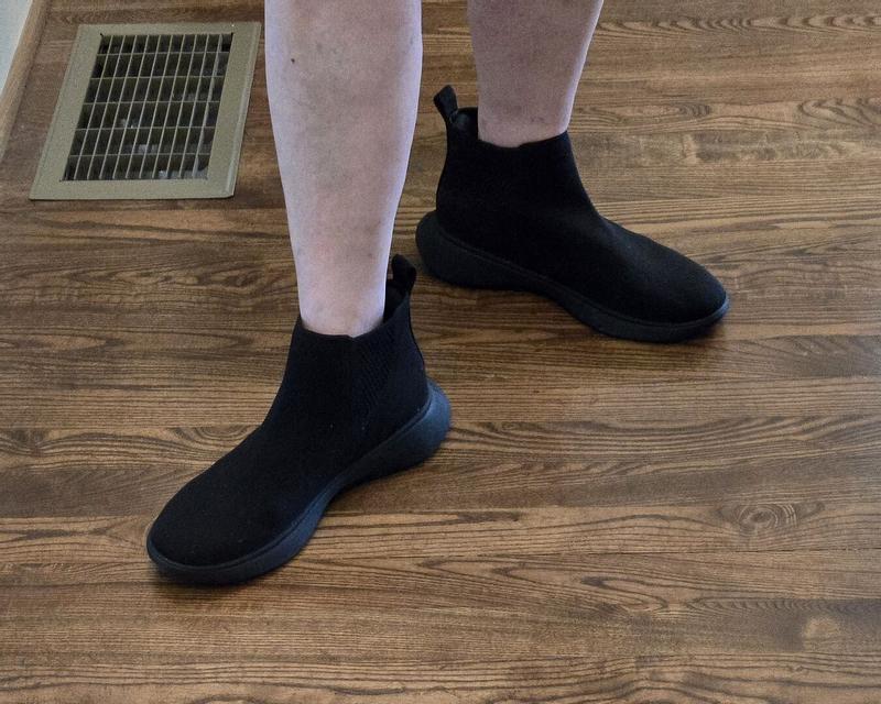 Customer photo for "Black Urban Sneaker Boots"