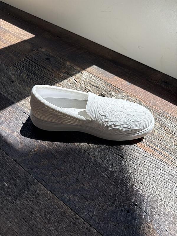 Customer photo for "slip on sneaker"