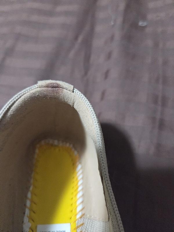 Customer photo for "Even though the shoes have"