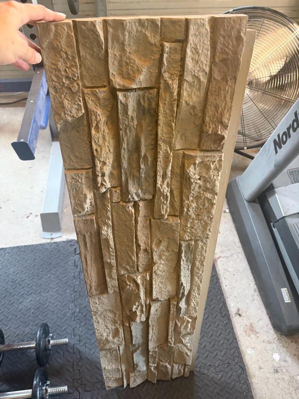 LUXEYARD 45.67 in L x 11.8 in W x 1.18 in H English Brown Castle Stone ...