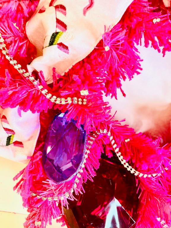 Vickerman Pink Jewel Glitter Christmas Ornaments - 4 Pack, Shatterproof, 4"-5" Size - View #6