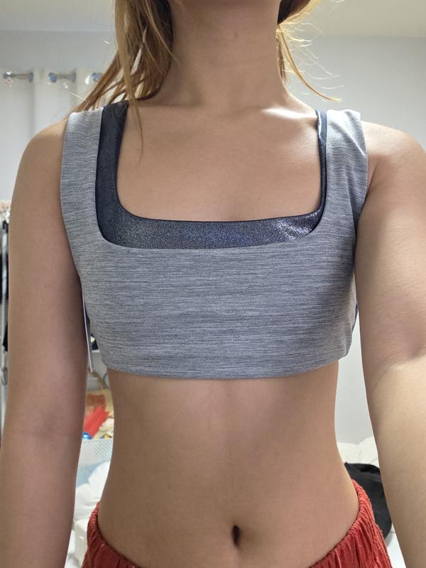 Relay Double Up Square-Neck Bra