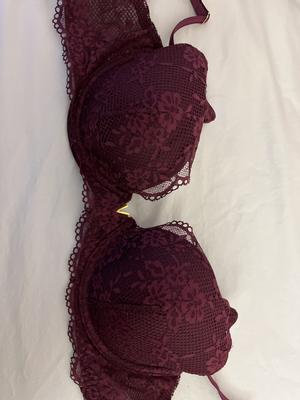 Buy Victoria's Secret Burgundy Purple Smooth Lightly Lined Plunge Non Wired  Bra from Next Norway