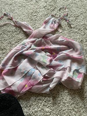 Peony Chiffon Ruffled Babydoll Set