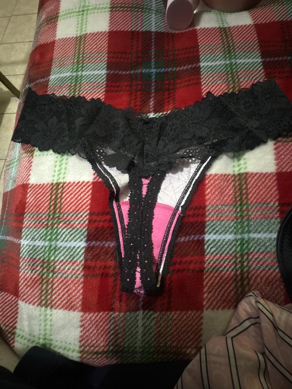 Wink Lace-Trim Thong Panty