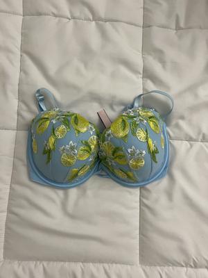 Victoria's Secret Dream Angels Lightly Lined Lace Demi Bra Blue