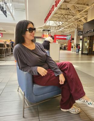 Buy PINK Micro Fleece Wide-Leg Cargo Pants, Toffee - Order