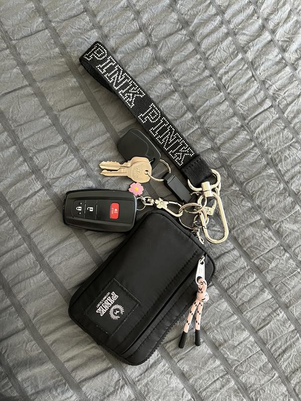 Buy Zip Card Holder Keychain, Dollhouse Pink - Order Small Accessories ...