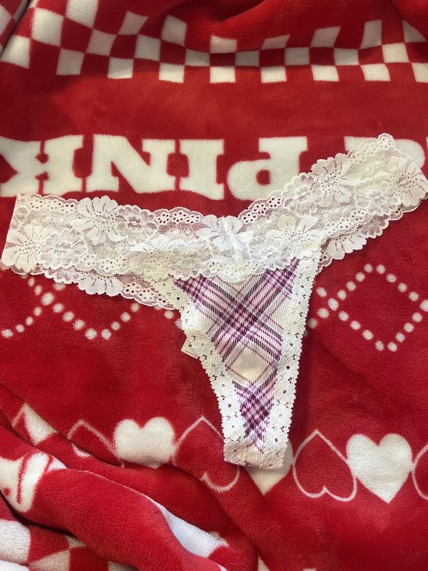 Wink Lace-Trim Thong Panty
