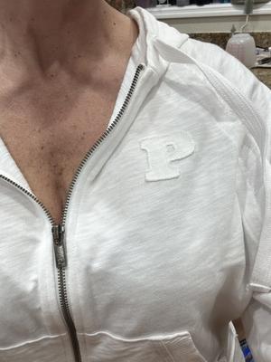 Lisa's photo of the Lightweight Lounge Full-Zip Hoodie. Photo 1 of 2. Review Image shared by Lisa