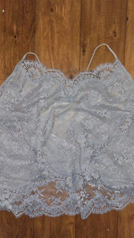 Buy Lace Scallop-Hem Cami, Black - Order Pajama Tops online