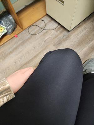 Victoria's Secret Legging Size 6 Gray Black Regular Length Yoga Pants  Pocket New