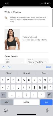 Buy Essential Strappy Sports Bra - Order Sport Bras online 5000008972 - Victoria's  Secret US