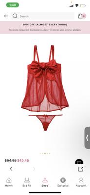 Is that a candy cane in your pocket? Red Victoria Secret