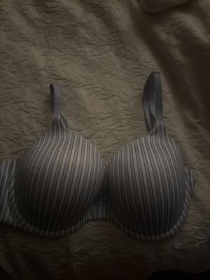 Ambrielle Cotton slight push-up bra 34C- black and beige