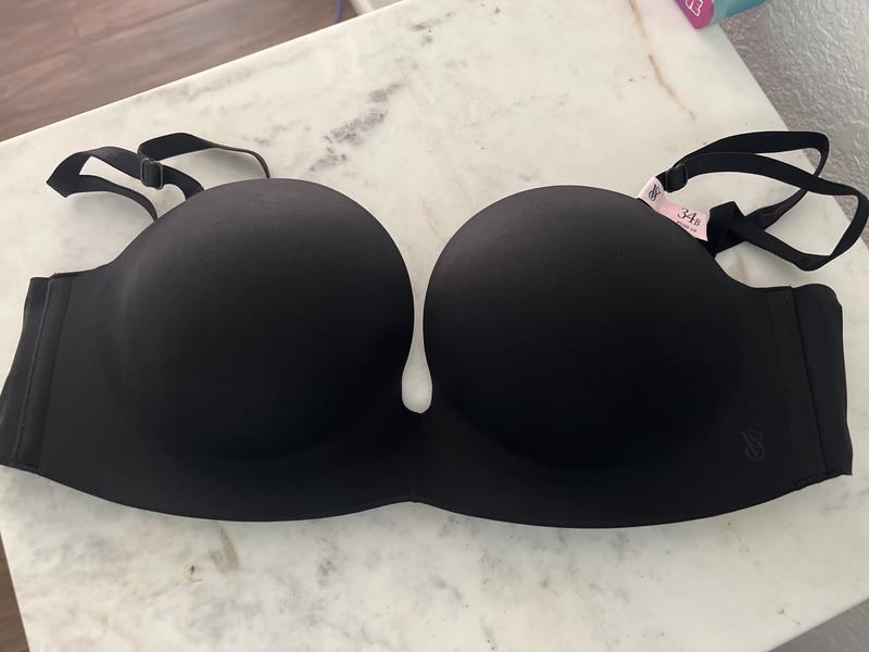 Buy Bombshell Add-2-Cups Push-Up Strapless Bra, Black - Order Bras