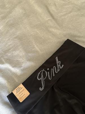 Buy Victoria's Secret PINK Heather Charcoal Cotton Foldover Flare