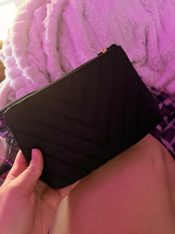 Buy ​​​​​​​メイクポーチ 3点セット, ブラックVキルト - Order