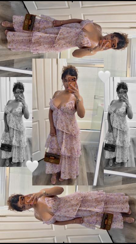 chinese dress ladies Soleil Cutout Ruffle Maxi Dress – VICI main image 1