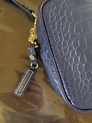 Victoria's Secret silver Crossbody Purse with Zipper 