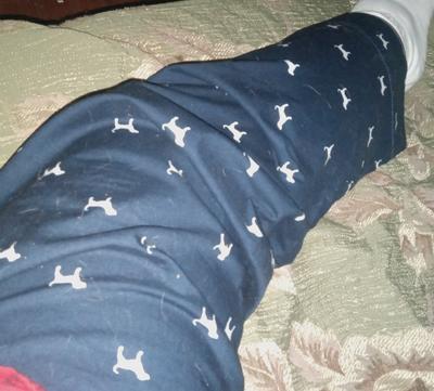 Debra's photo of the Boyfriend Boxer Pajama Pants. Photo 2 of 3. Review Image shared by Debra