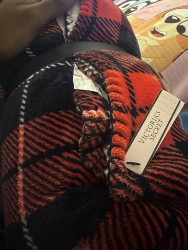 Touchat Sherpa Rouge et Noir Buffle Plaid Christmas Cote