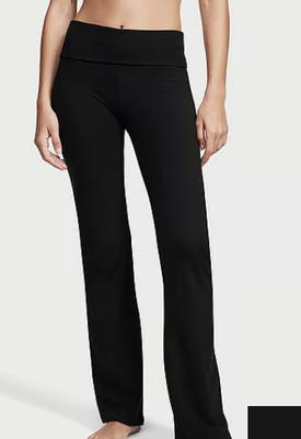 Vs Yoga Mid-Rise Foldover Flare Leggings