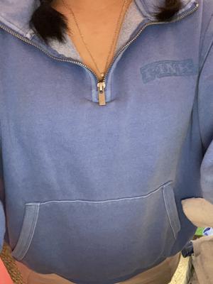 Diana's photo of the Ivy Fleece Quarter-Zip Sweatshirt. Photo 1 of 3. Review Image shared by Diana