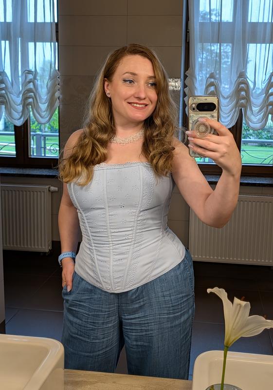 Blue corset