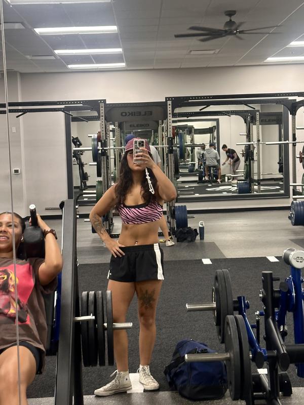 Relay Double Up Square-Neck Bra