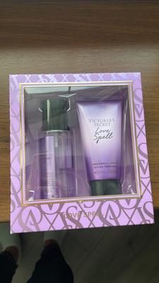 Victoria's Secret Love Spell I Travel size Combo I Fragrance Mist 2.5oz  75ml & Fragrance Lotion 2.5oz 75ml I Love Spell to your next Destination 