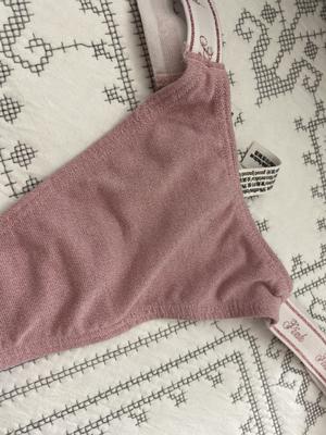 Rocio's photo of the Logo Cotton Shimmer Micro Thong Panty. Photo 1 of 2. Review Image shared by Rocio