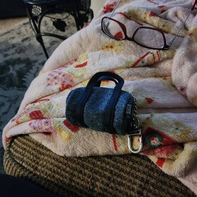 Buy Mini Duffle Keychain Charm, Wild Rose Corduroy - Order Small