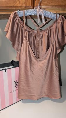 Sarah's photo of the Very Sexy Starstruck Satin Chain Cami & Flutter Short Set. Photo 1 of 2. Review Image shared by Sarah