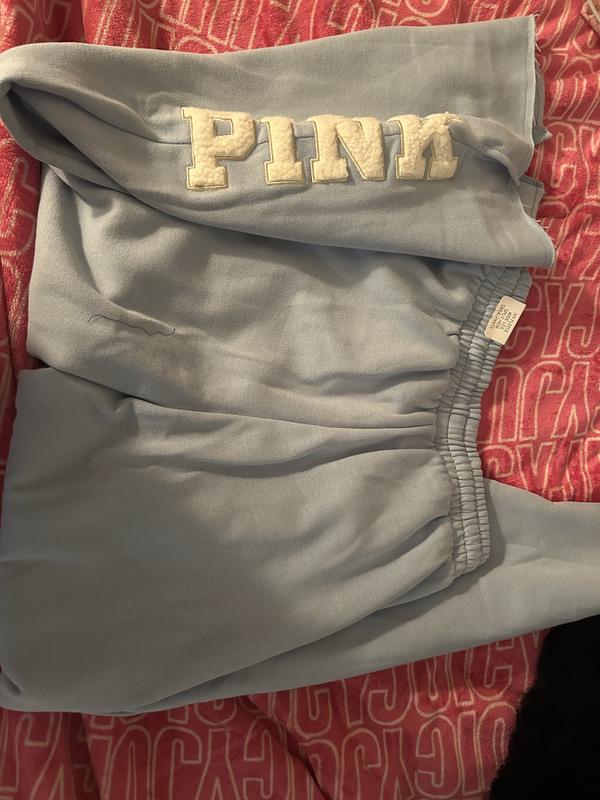 Ivy Fleece Wide-Leg Split-Hem Sweatpants