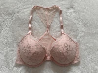 Victoria's Secret Pink Lace Lightly Lined T-Shirt Demi Bra - Size 32D - $8  (86% Off Retail) - From Lauren