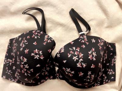 Buy Victoria's Secret Black And Pink Rosey Floral Smooth Lightly Lined Demi  Bra from Next Luxembourg