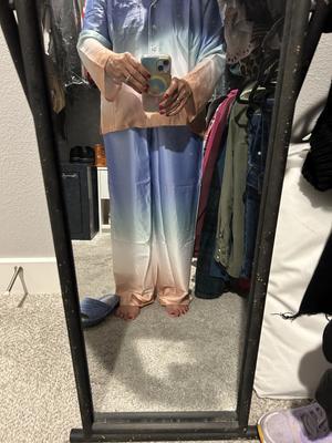 Glazed Satin Long Pajama Set