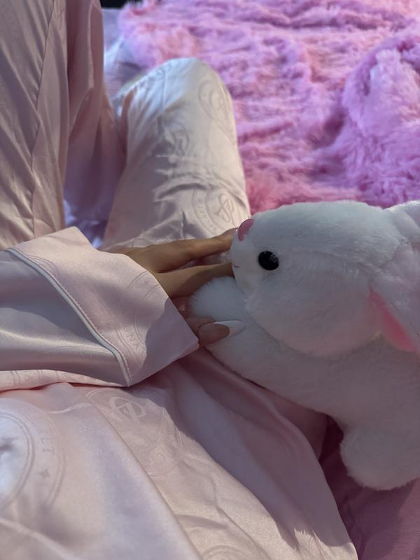 Glazed Satin Long Pajama Set