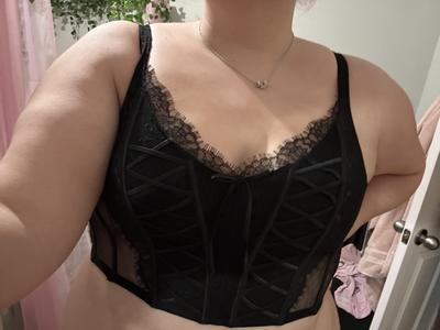 Victoria's Secret Lightly Lined Corset Bra Top 36DD Black Size 36 E / DD -  $19 (77% Off Retail) New With Tags - From Abigail