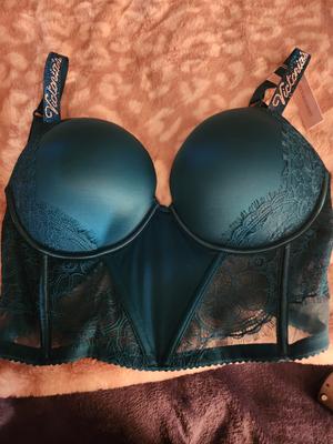 Buy Midnight Affair Faux Patent Leather Push-Up Corset Top - Order Bras  online 5000008267 - Victoria's Secret US