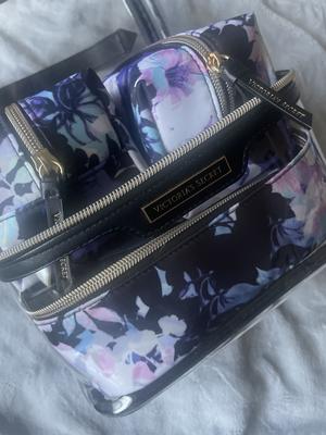Victoria's Secret Travel Bag Cosmetic Train Case Tote Black Lace 2 Piece  Set Reviews 2023
