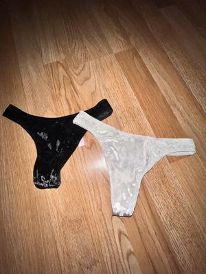 Pink Thong/String Velvet Panties for Women for sale