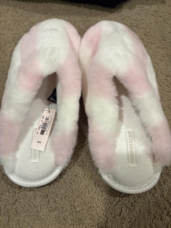 Closed-Toe Faux Fur Slippers