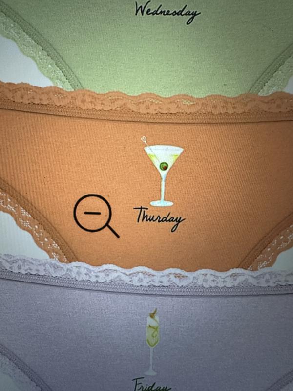 5-Pack Cotton Lace-Trim Thong Panties