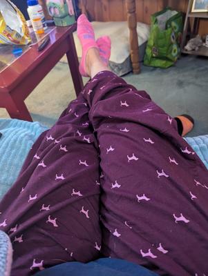 alysha's photo of the Boyfriend Boxer Pajama Pants. Photo 1 of 1. Review Image shared by alysha