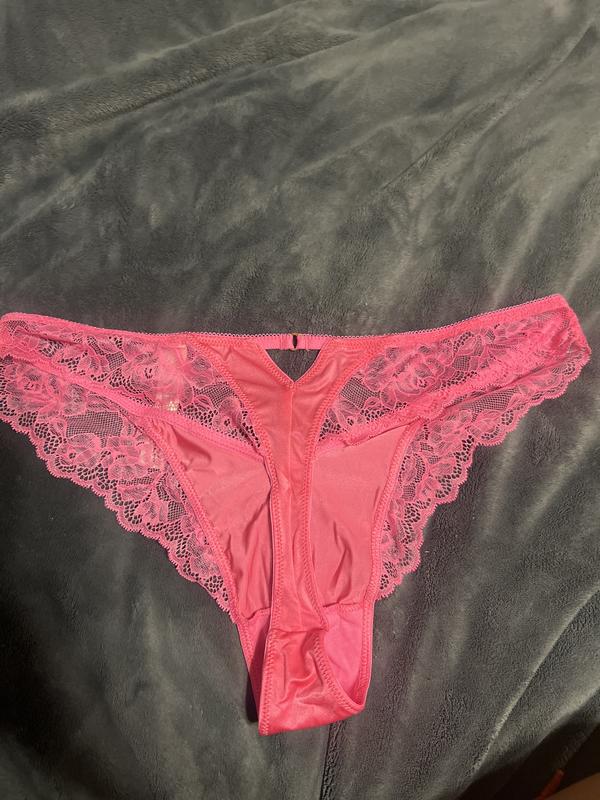 Rose Lace High-Leg Thong Panty